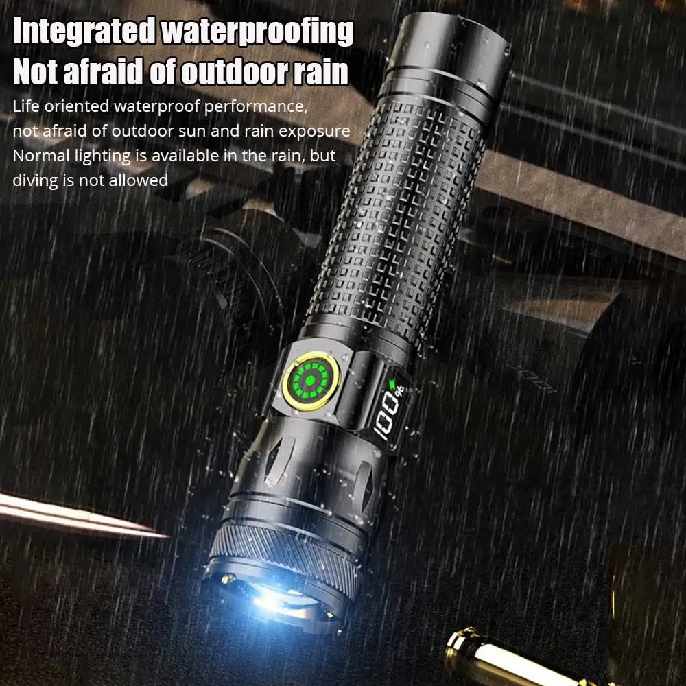 Супер XHP120 мощная белая фотолампа высокой мощности перезаряжаемая тактическая