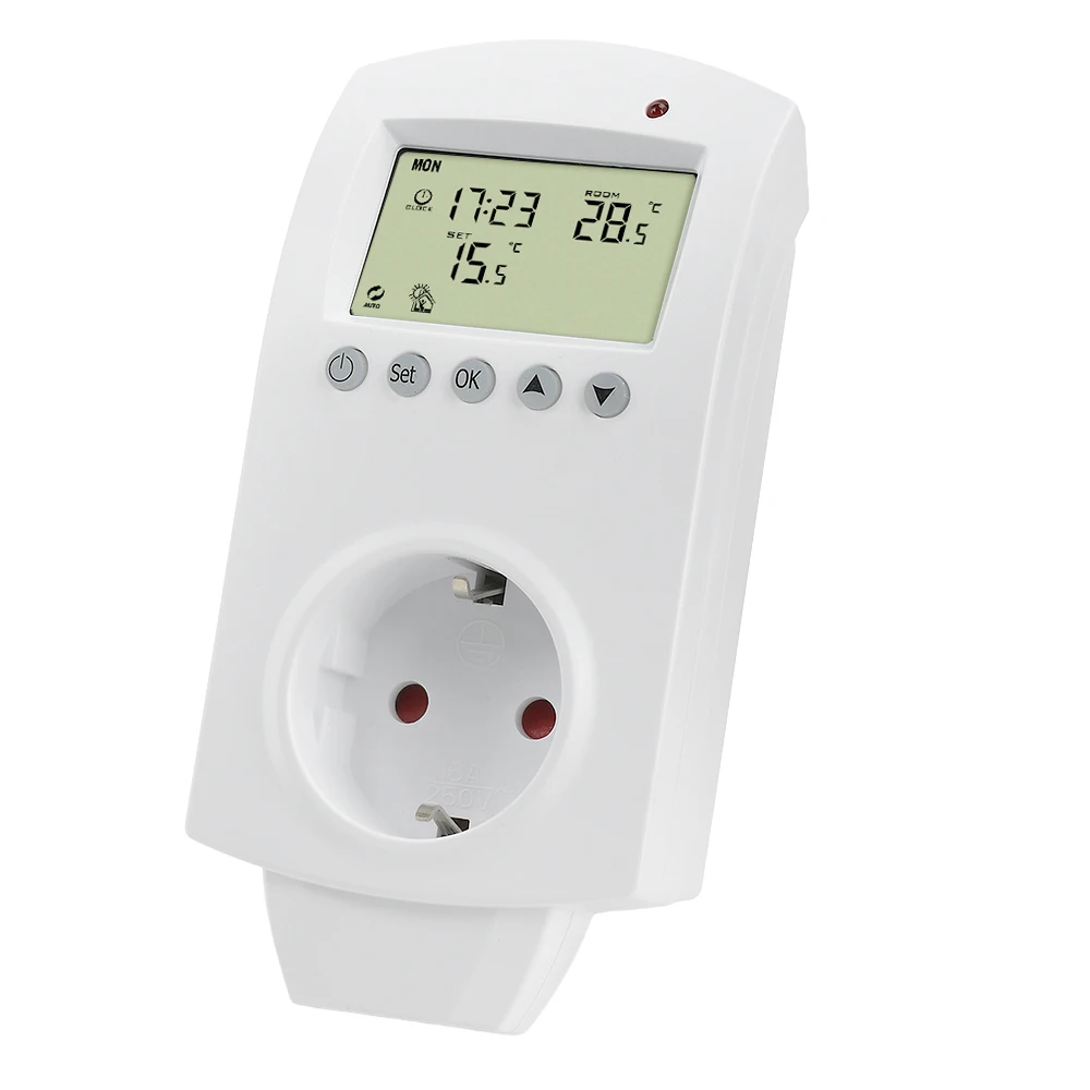 Контроллер температуры измеритель термостата стандартная розетка HY02TP Wi-Fi Tuya