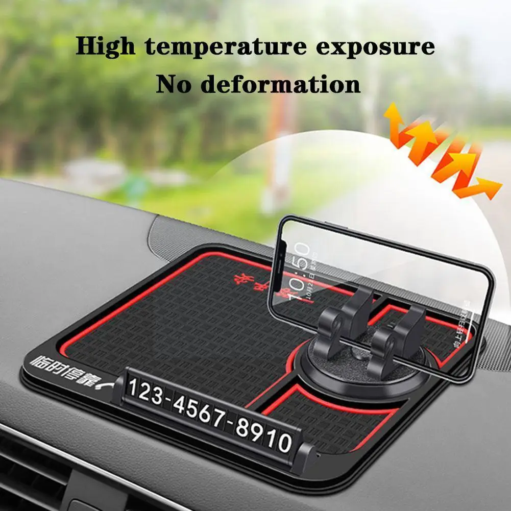 

4 в 1, автомобильная Нескользящая подставка для телефона, вращающаяся на 360 °