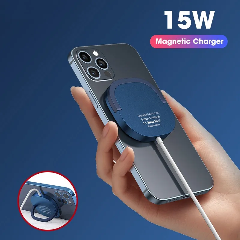 

15W Magnetic Wireless Charger For iPhone 13 12 Pro Max Mini QI Fast Charge For Samsung USB C PD Adapter Original Magnet Charger