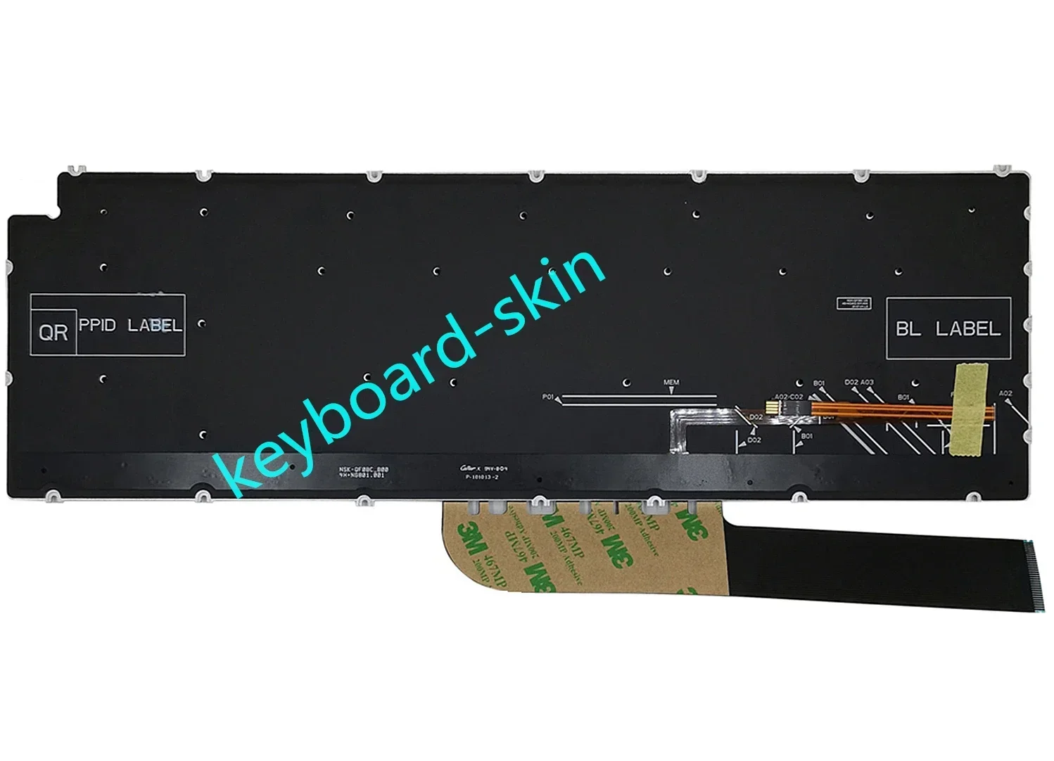 Серебряная клавиатура США с подсветкой для Dell Inspiron 15-5501 5502 5505 5508 15-5509 P102F 5584 P85F 5590