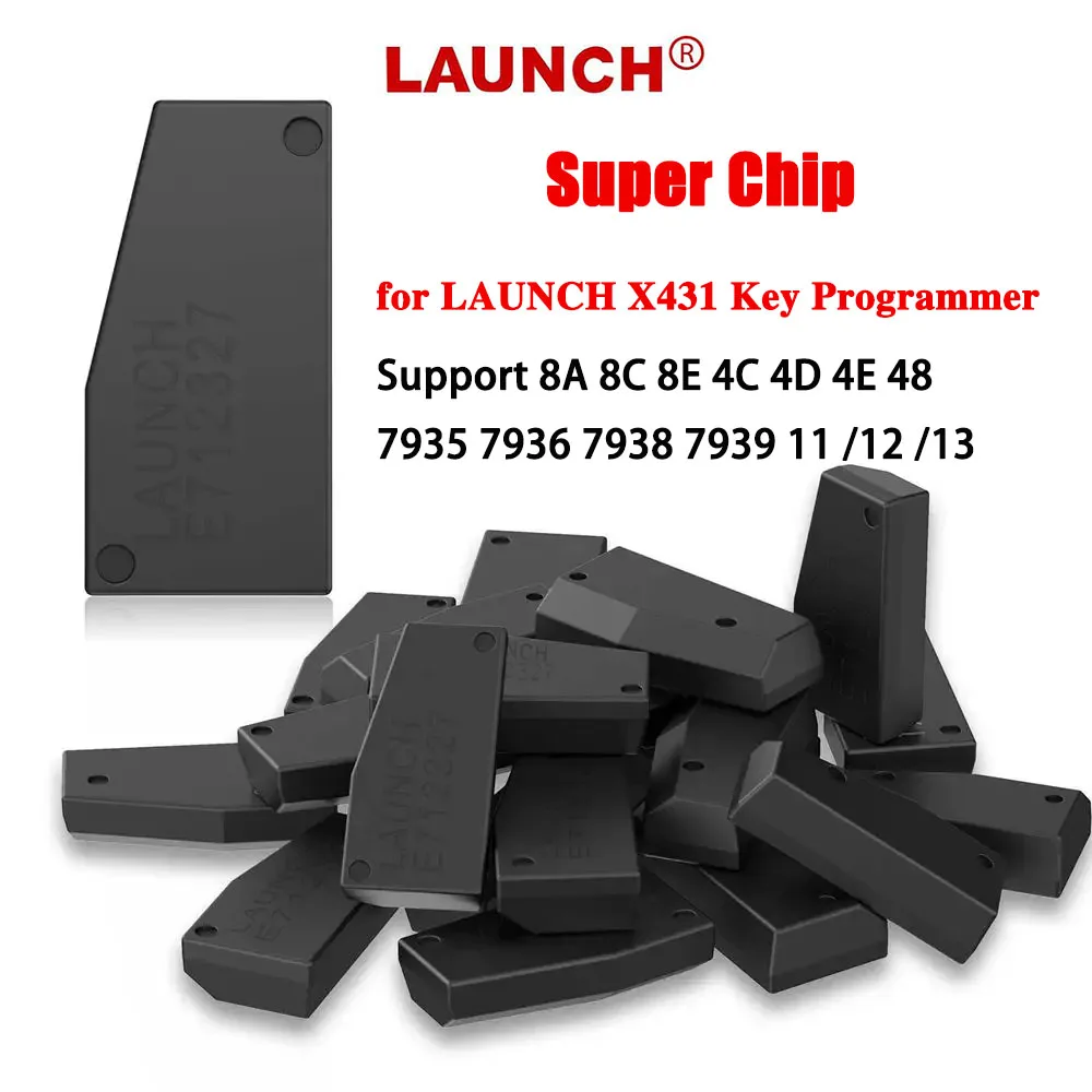 

Суперчип LAUNCH работает с программатором ключей X431 Дистанционный генератор Поддержка 8A 8C 8E 4C 4D 4E 48 7935 7936 7938 7939 11/12/13