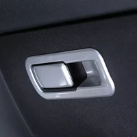 auto copilot glove box handle trim frame cover sticker sequin interior decoration for bmw x1 f48 2016 21 car accessories parts