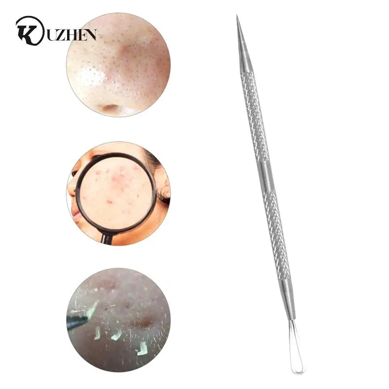 

Blackhead Acne Pimple Blemish Extractor Remover Double Head Stainless Steel Needles Remove Tools Face Skin Care Pore Cleaner