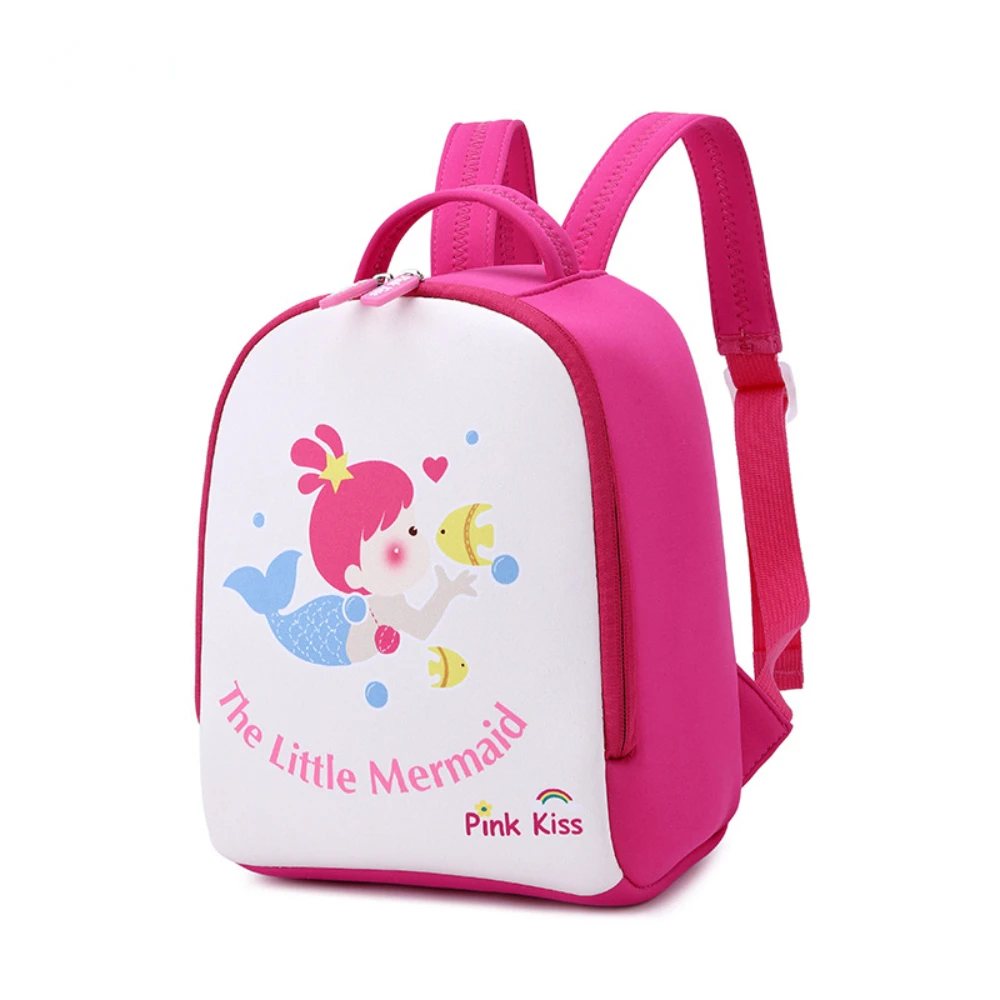 Cute Cartoon Mermaid Backpack Kindergarten Schoolbag Children's Lightweight Diving Material Small Backpack Spaceship Astronaut
