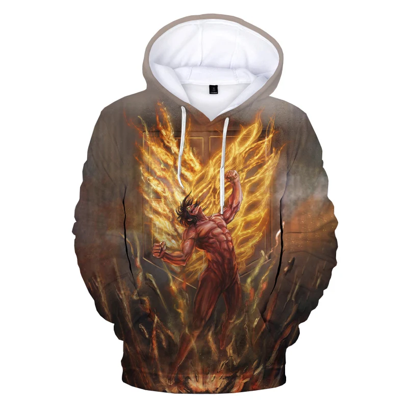 

Cool Anime Attack on Titan 3D Printed Hoodie Sweatshirts Hot Harajuku Streetwear Cartoon Hoodies Men Women Fashion Casual Coat