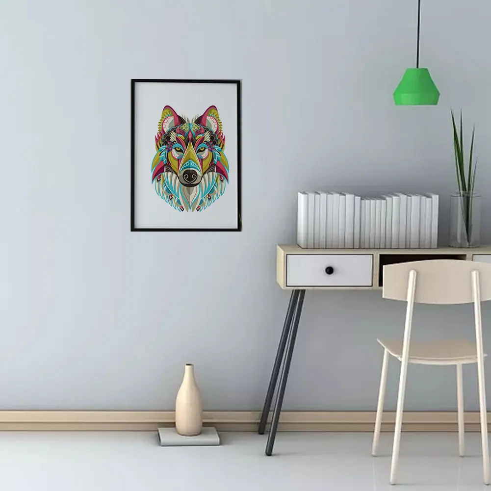 194pcs Gift Educational Toy Decompression Animal Shape Eco Friendly Wolf Panda Intelligence Development Paper Jigsaw Adults Kids | Игрушки и