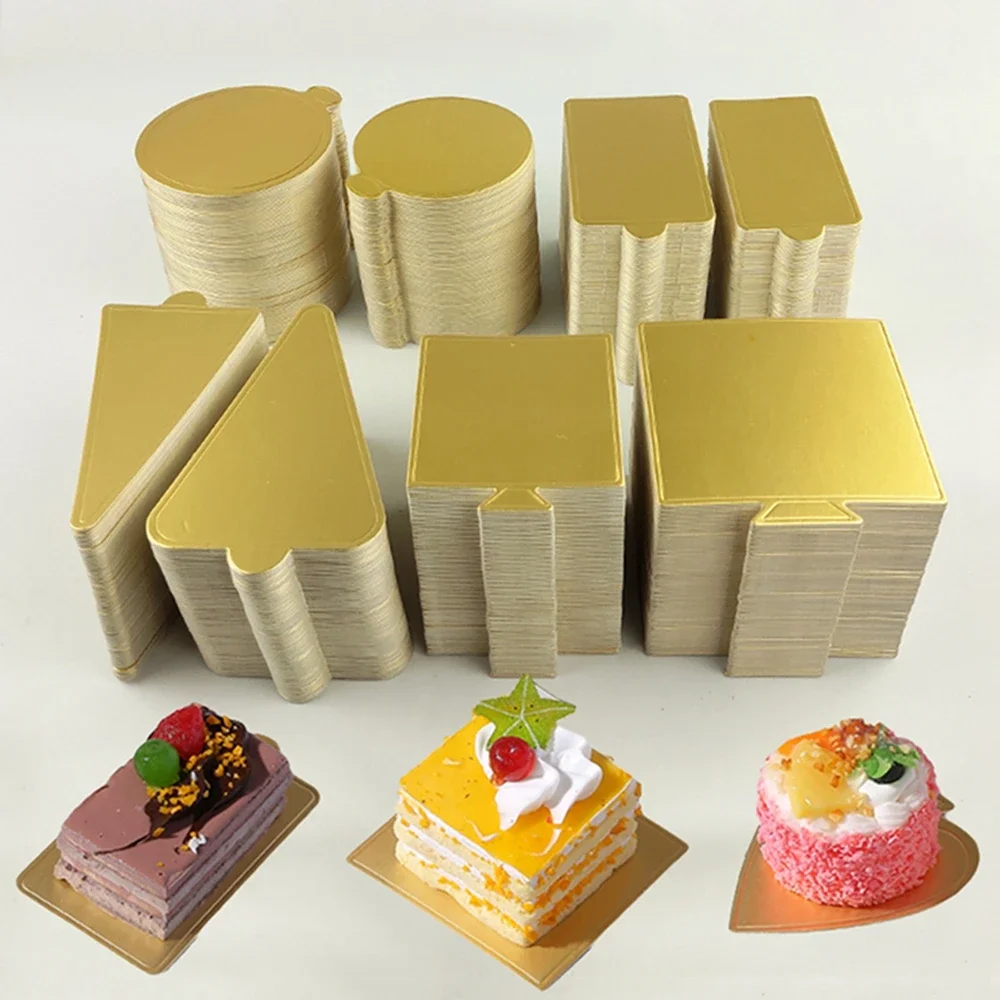 

Meibum Dessert Board Base Golden Paper Plates Silver Mousse Mat 5-20pcs/Set Cake Cardboard Pastries Display Tray Decorative Tool