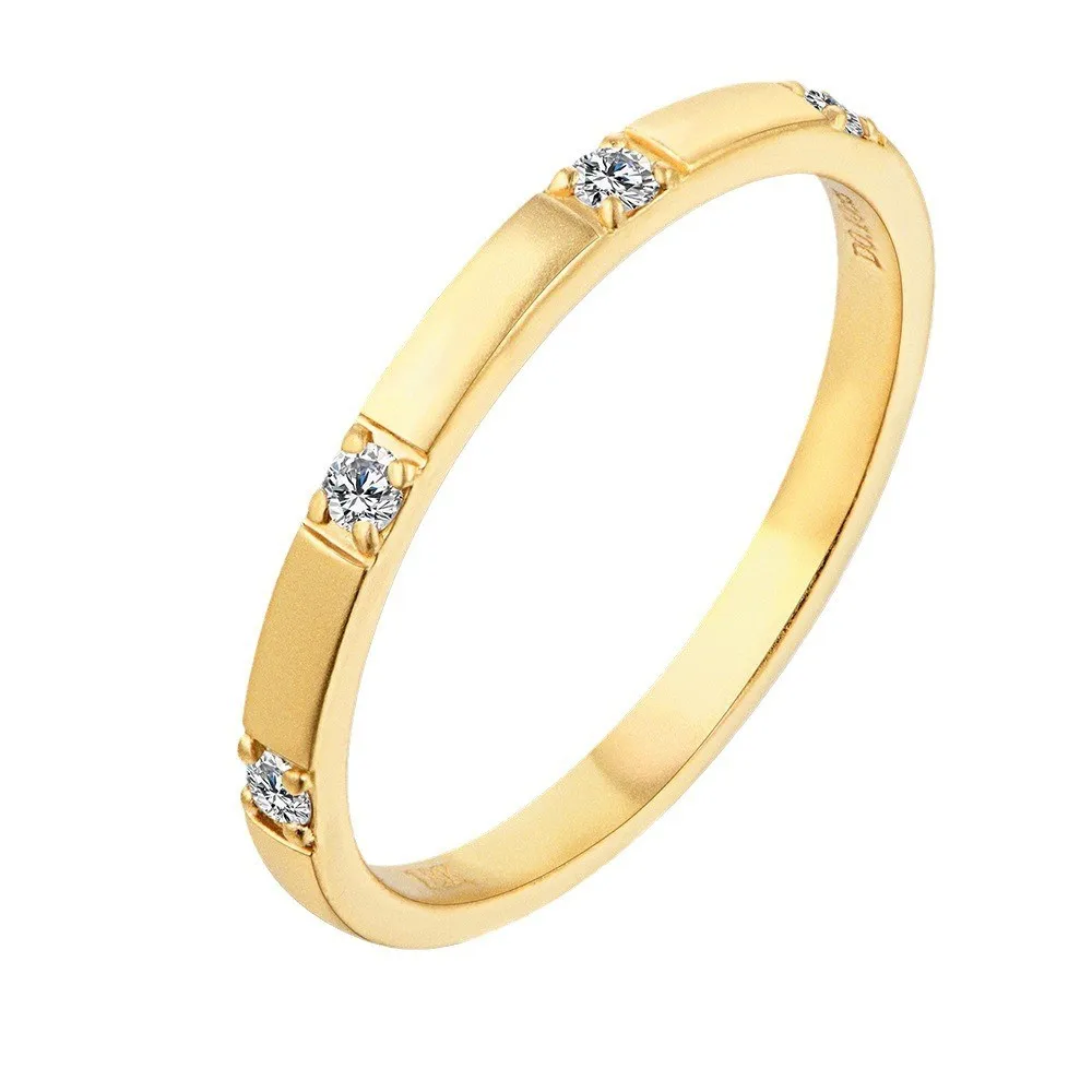 

Модное роскошное модное классическое кольцо LR00080 Lefei из серебра 925 пробы с муассанитом, простой дизайн, круг, Золотое кольцо для женщин