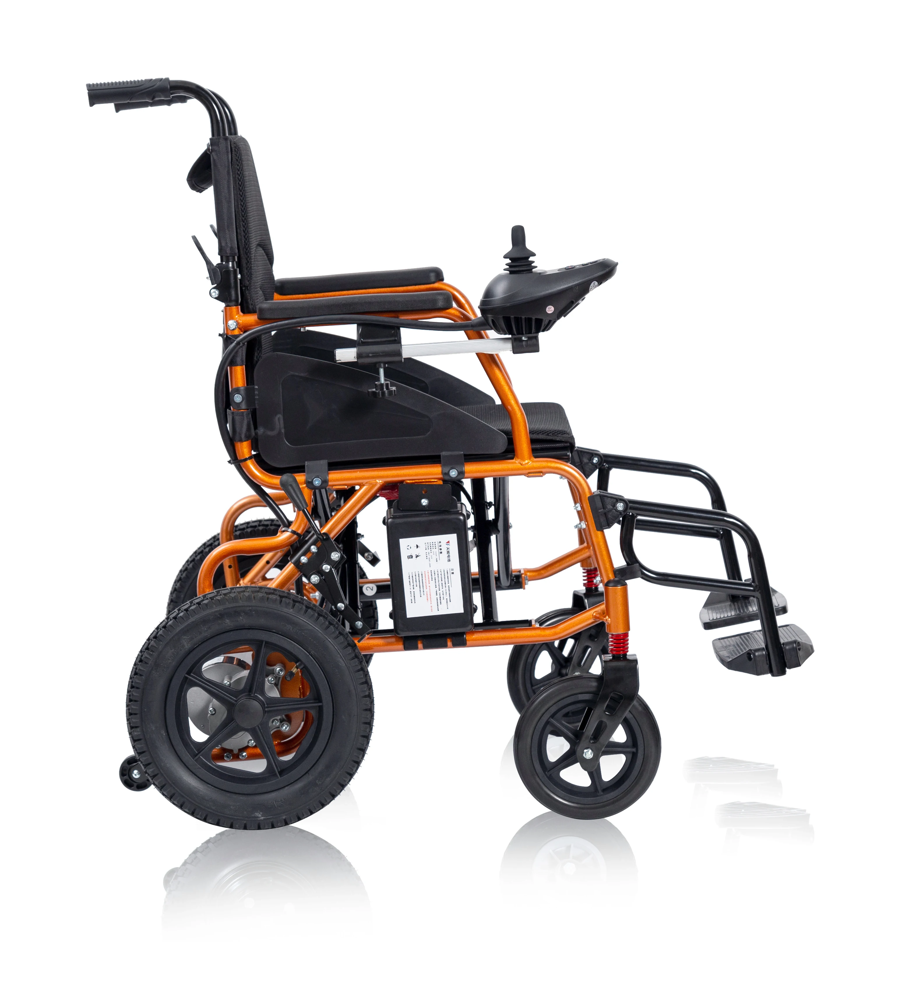 Легкая портативная электрическая инвалидная коляска Складная с электроприводом