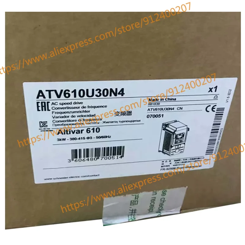 

Продаем только новые оригинальные ATV610U30N4