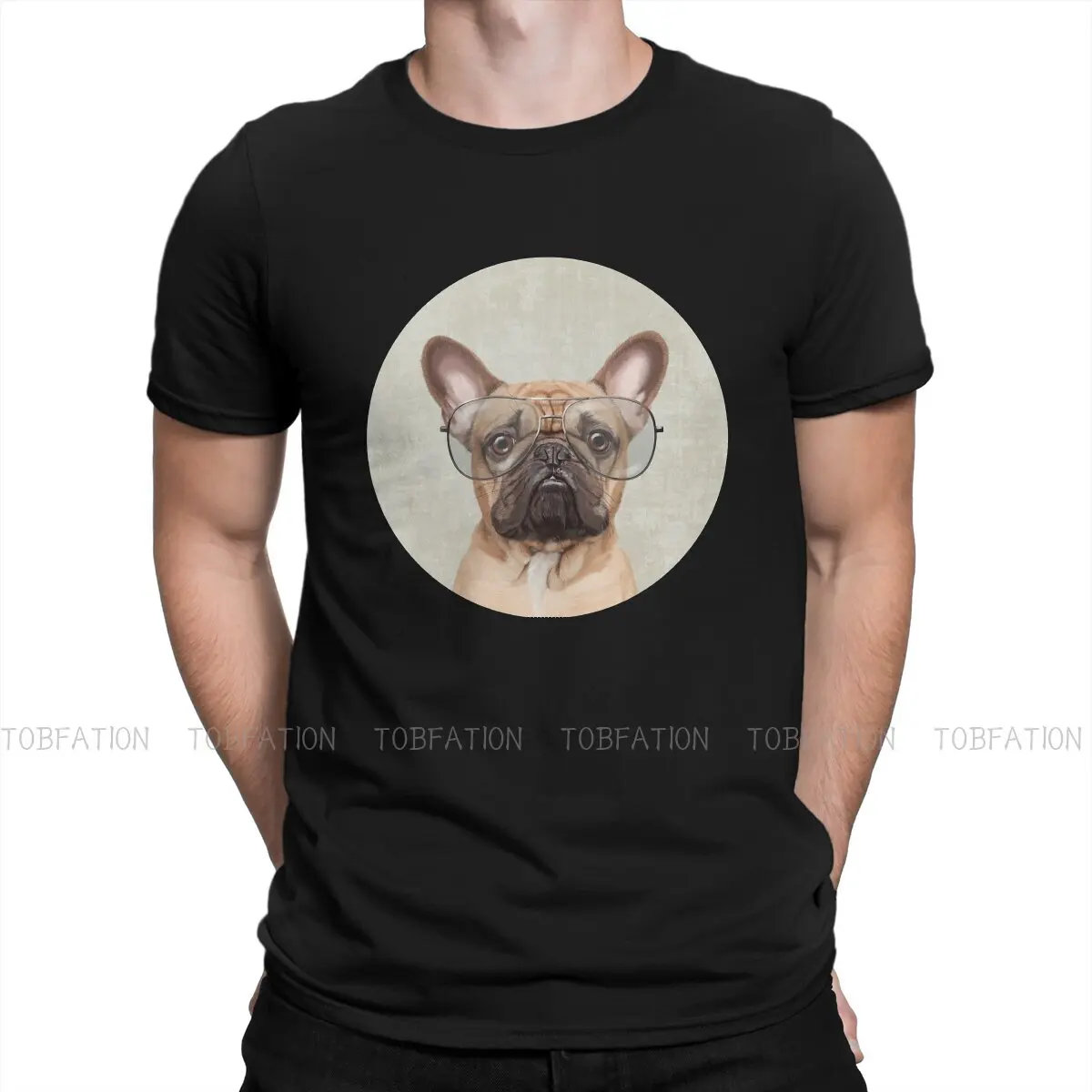 

Mr Bulldog Fashion TShirts French Bulldog Strong Mini Dog Male Graphic Pure Cotton Streetwear T Shirt O Neck Oversized