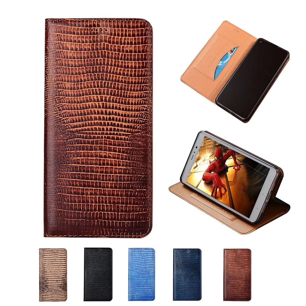 Cowhide Case For OPPO Reno 12F 12 11F 11A 11 10 6Z 6 5Z 5F 5A 5 Magnetic Closed Genuine Leather Card Slot Book Flip Cover Funda