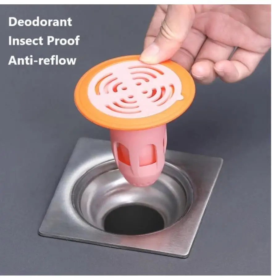 

Дезодорирующий напольный дренажный сердечник, Силиконовая пробка для душа, насекомые, против запаха, ловушка для волос, заглушка для кухни, ...