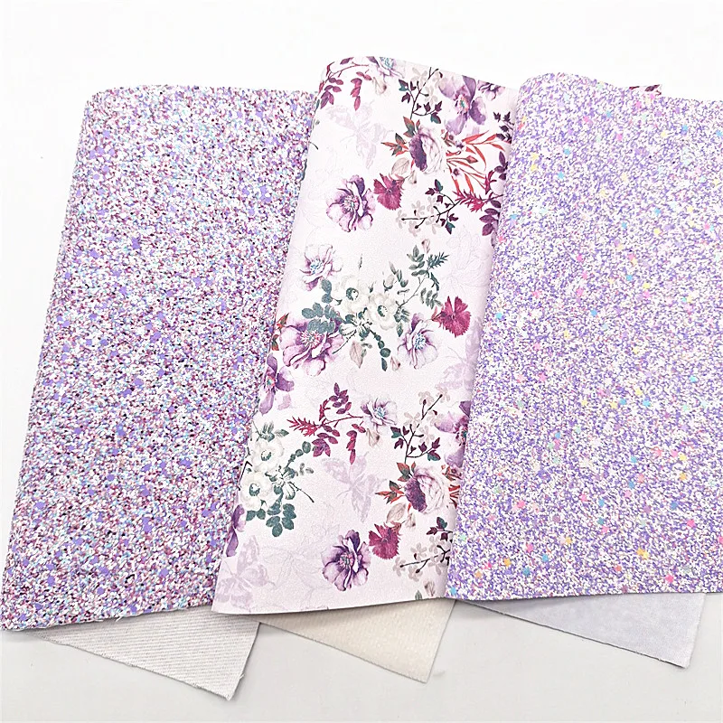 3 шт./компл. фиолетовая объемная блестящая виниловая ткань со звездами