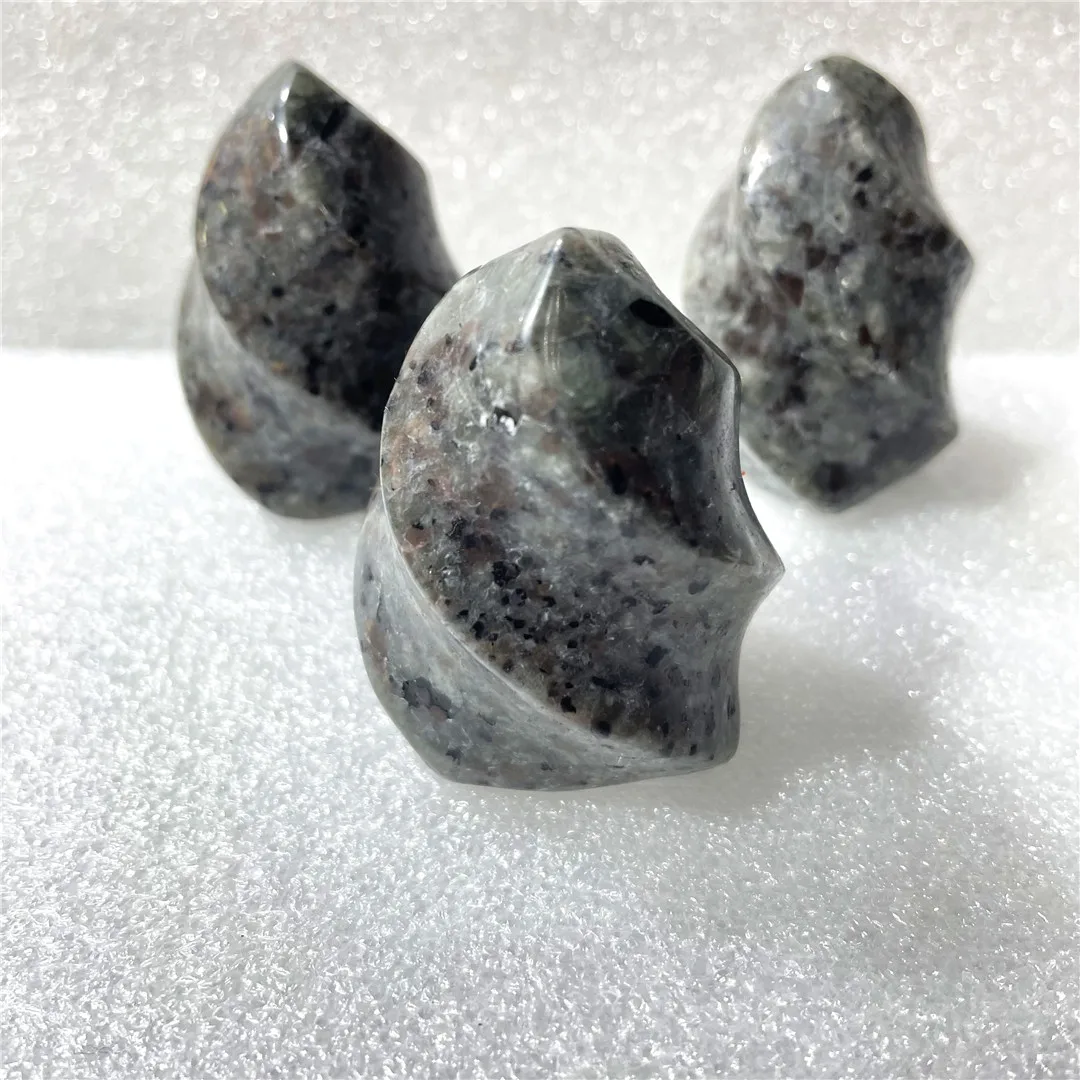 Природный Кварц Yooperlite полированное пламя искусственное украшение камни и