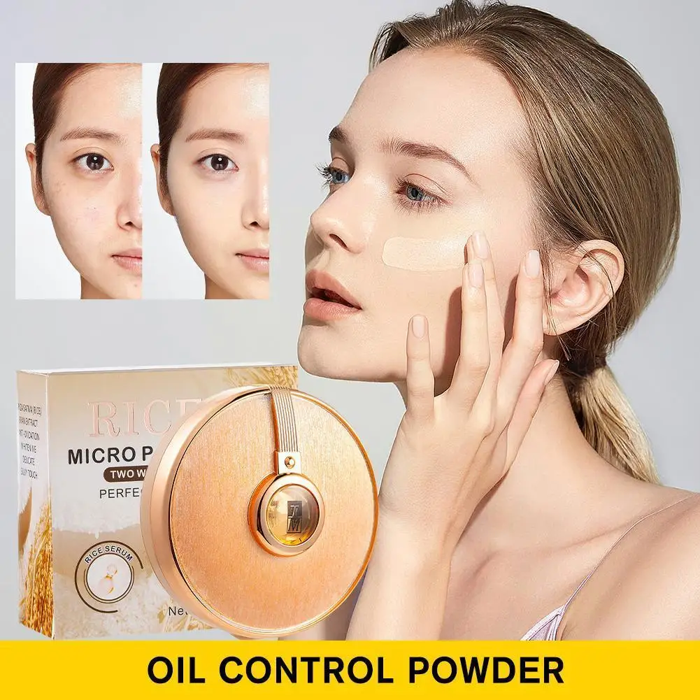 

TLM Powder Cake Oil Control Brightening Anti-sweat Makeup Maquiagem Makeup Waterproof Concealer Brighten Cosmetic Powder Na W6W5