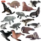 Экшн-Фигурки морских животных Oenux, модель морского льва, коллекционная статическая игрушка для детей