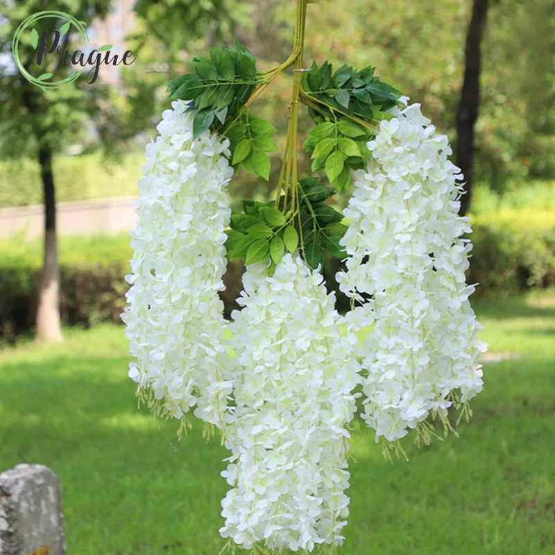 

175CM Wisteria Vine Artificial Flowers String Silk Garland Arch Hanging Plant for Diy Wedding Decoration Home Garden Decoration
