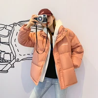 winter womens parka coat fashion solid color thick warm hooded casual bf wind winter coat jacket parka coat jacket for girl