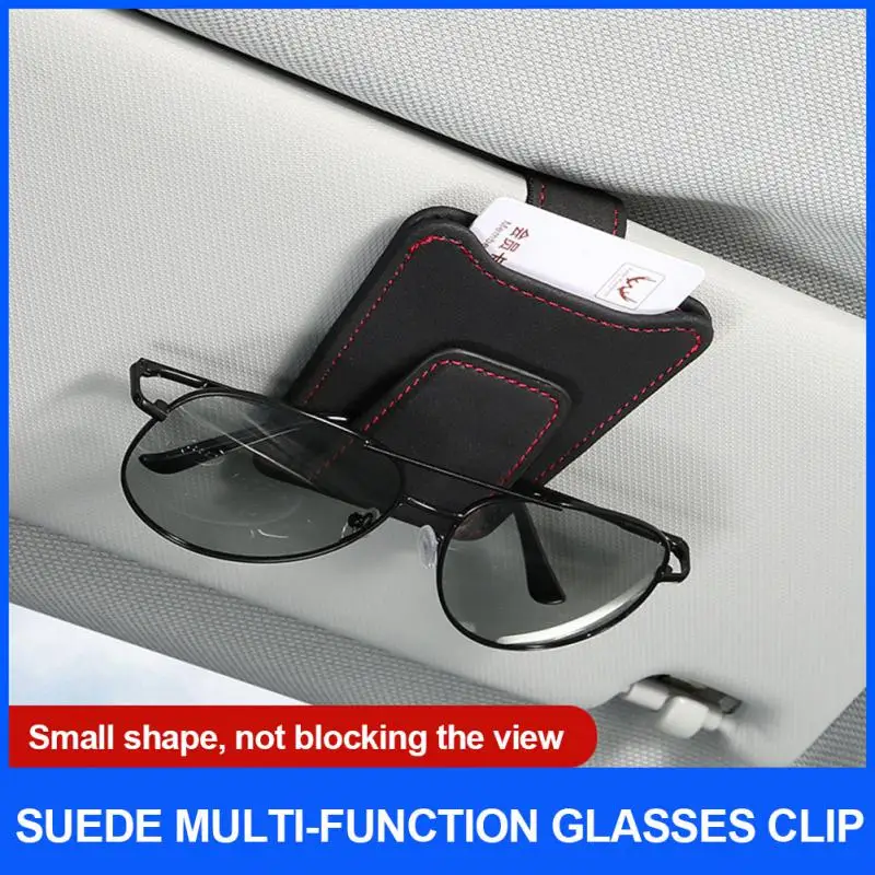 

Multifunctional Glasses Clip Portable Auto Sun Visor Glasses Holder Universal Creative Card Holder Bracket Car Sunglasses Frame