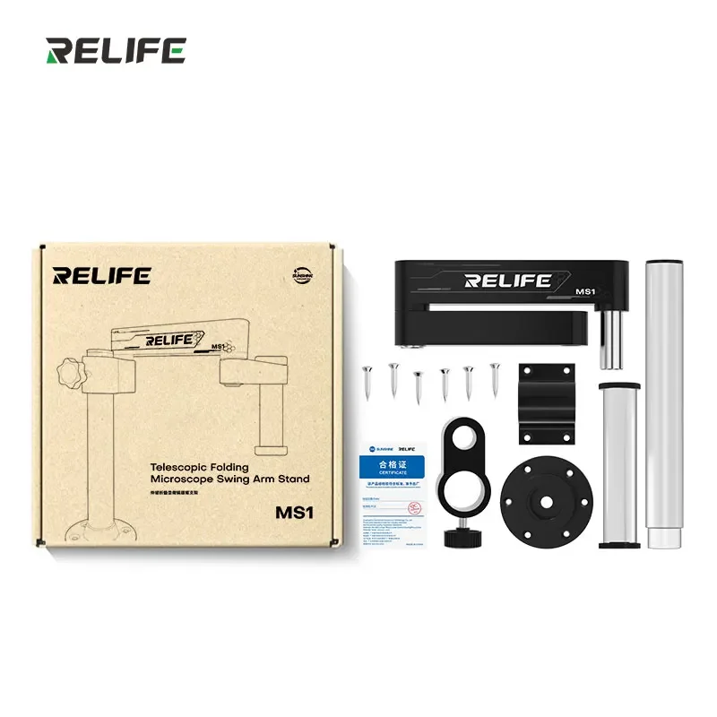 

Универсальная монтажная подставка для микроскопа 360° ° Поворотный складной кронштейн, настенный или настольный зажим, совместимый с большинством моделей микроскопов (MS1)