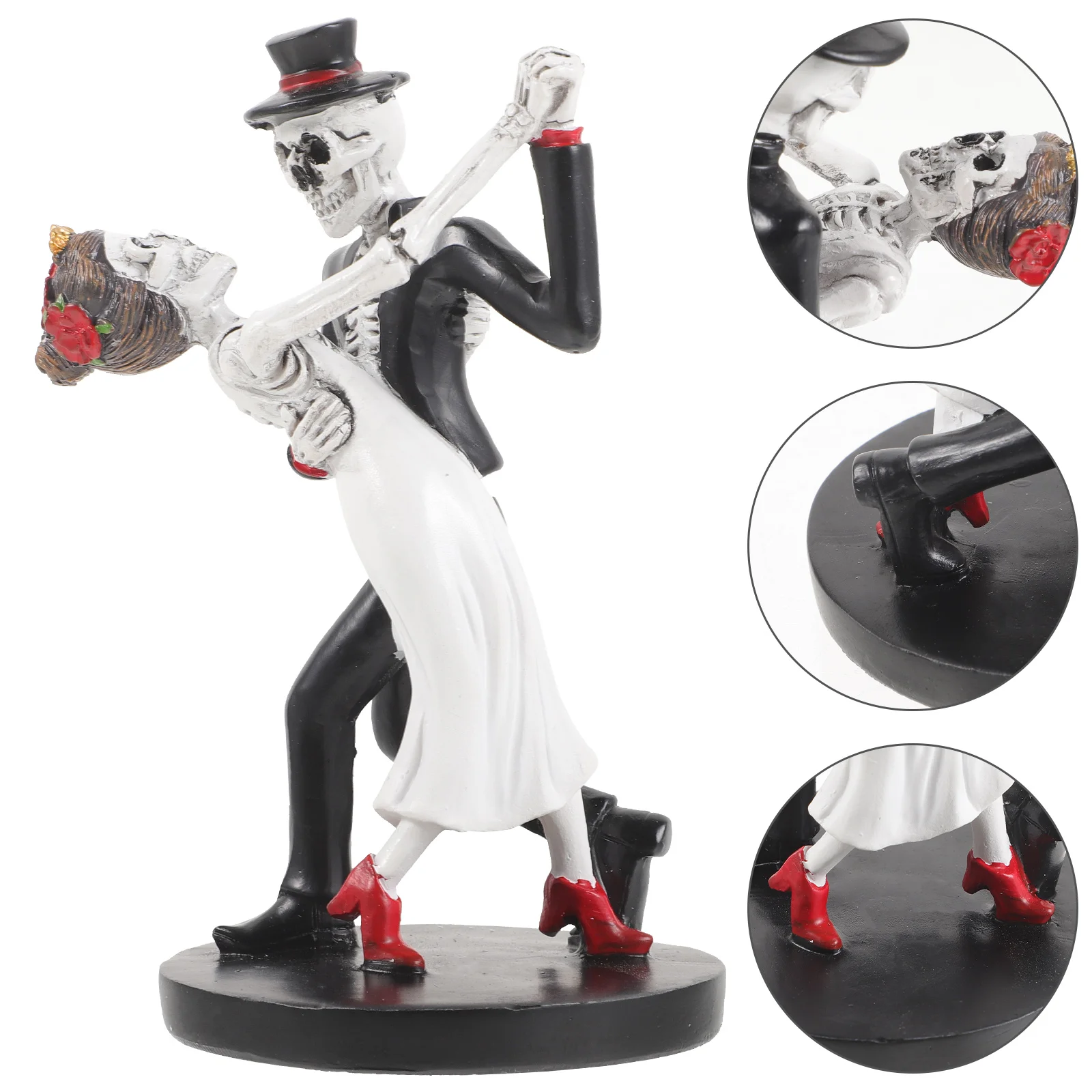 Хэллоуин Невеста Жених Статуя Танцующая Поза Пара Фигурка Черепа Декор фигурки
