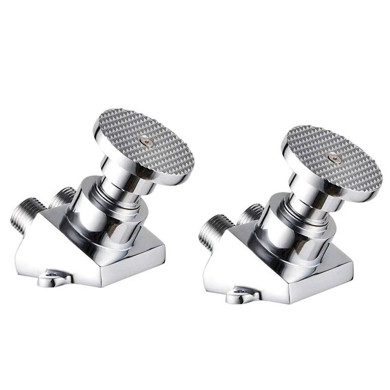 

2X Faucet Copper Foot Switch Valve Vegetable Basin And Basin Stomatological Laboratory Single Cold Foot Valve
