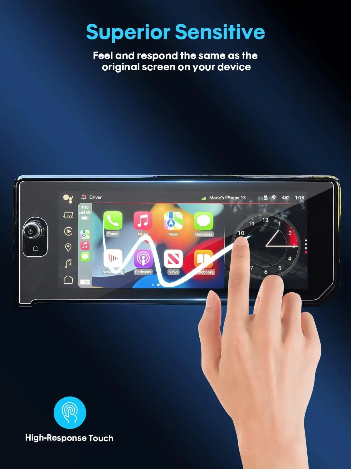 Защита из закаленного стекла 2022 дюйма для 2024-1500 Sierra 2024 и 13 4 GMC 2500HD (AT4 AT4X Denali Ultimate)GPS