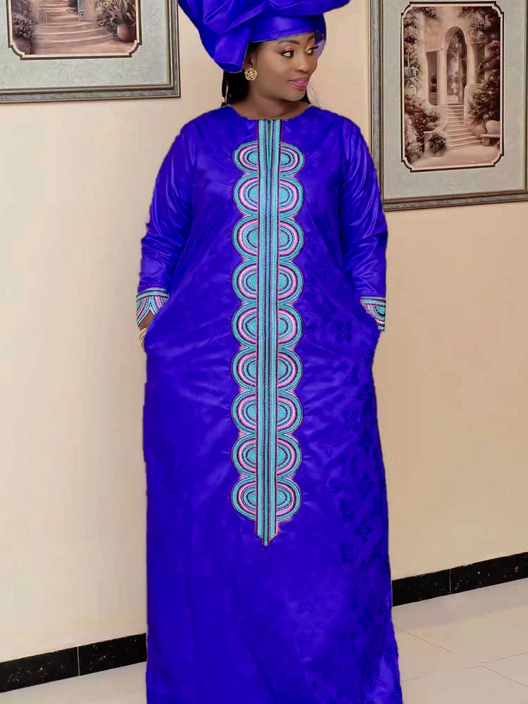 Базин богатые платья из Турции свободного размера для африканских анкар женская