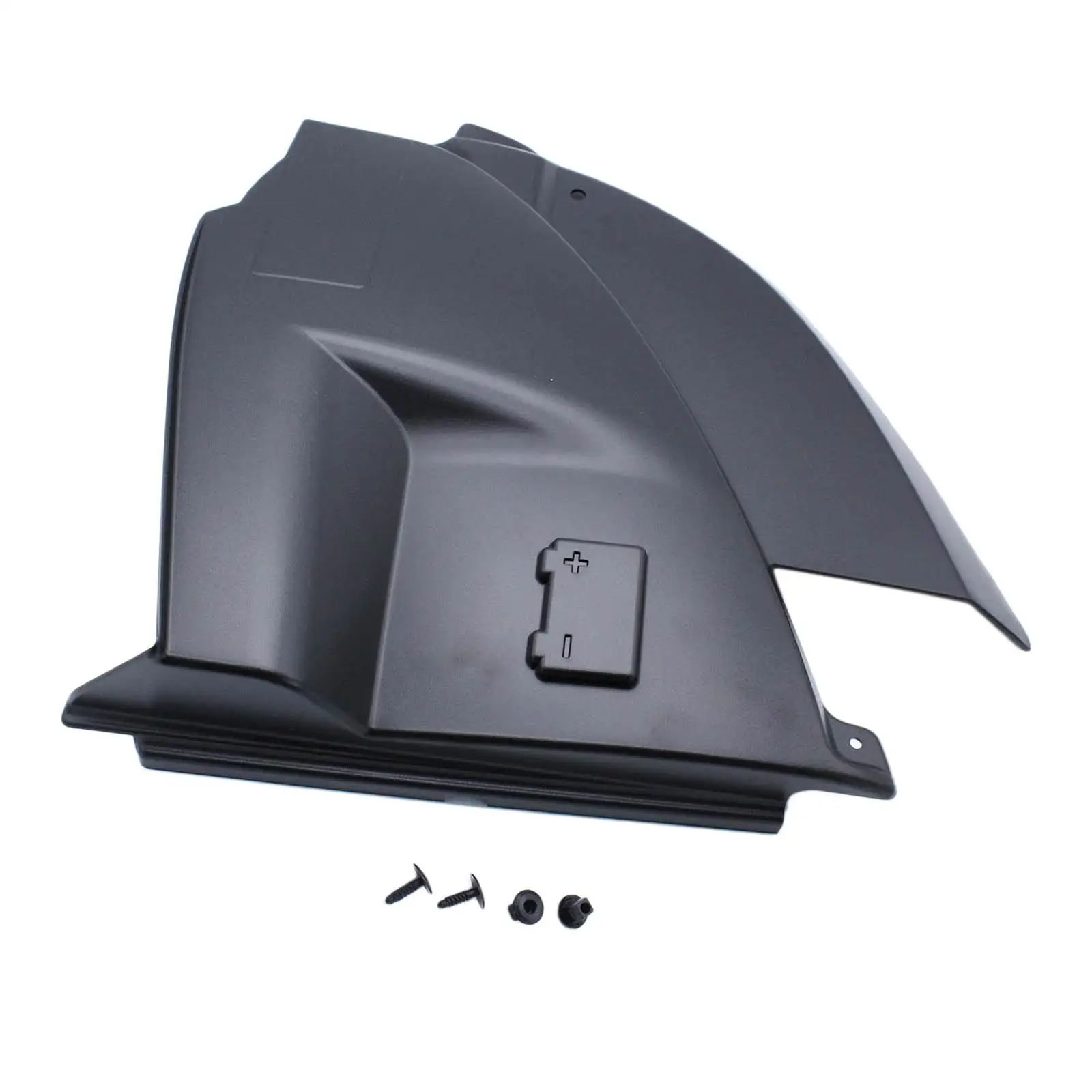 

Крышка автомобильного аккумулятора с креплениями, черная, замена, пылезащитная крышка лотка для аккумулятора подходит для VW T5.1-2015, автомобильные детали