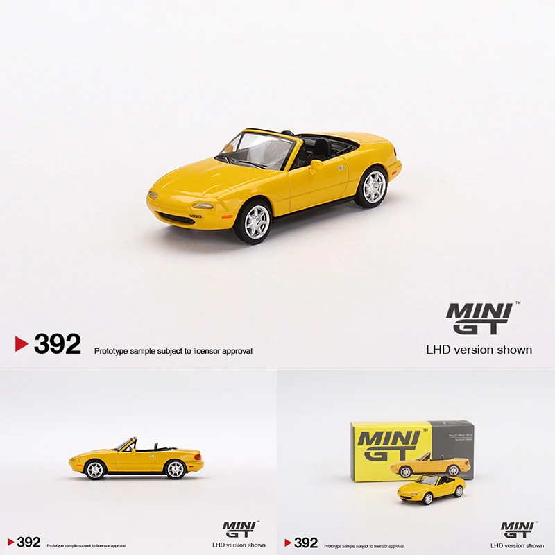 

Мини GT масштаб 1:64 Литой Miata MX5 Sunburst литая модель автомобиля модель сцены раскладка украшения коллекционные игрушки Бесплатная доставка 392