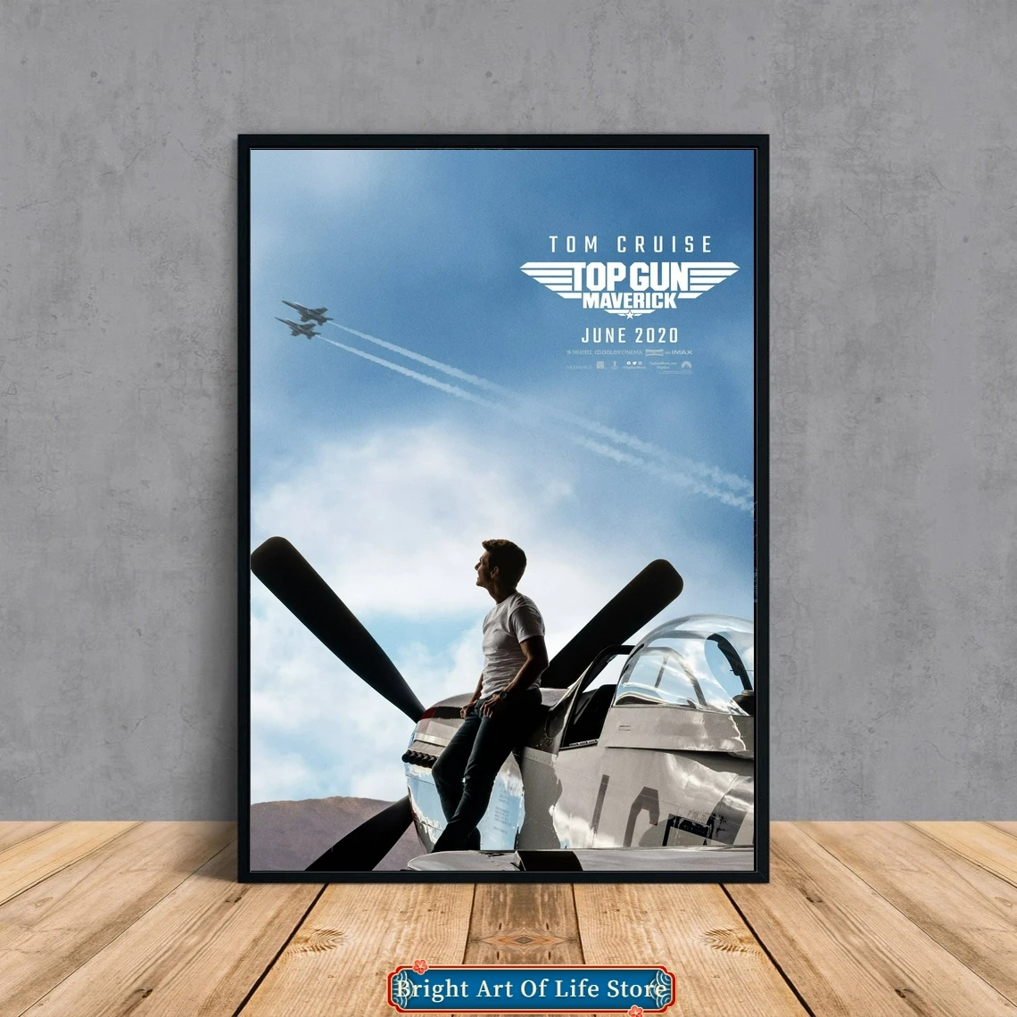 Top Gun Maverick (2022) Классический кинопостер Обложка со звездой фото холст печать