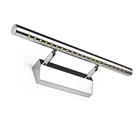 Зеркальный настенный светильник из нержавеющей стали, s светодиодная лампа для спальни, прикроватного столика, ванной комнаты, Настенные светильники с выключателем, 3 Вт, 5 Вт, 7 Вт