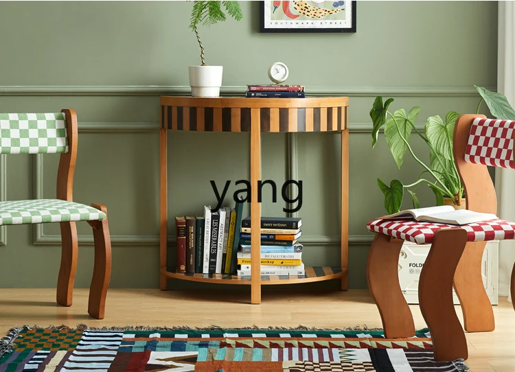 Консоль Yhl для коридора кабинета дивана боковой столик полукруглый стол