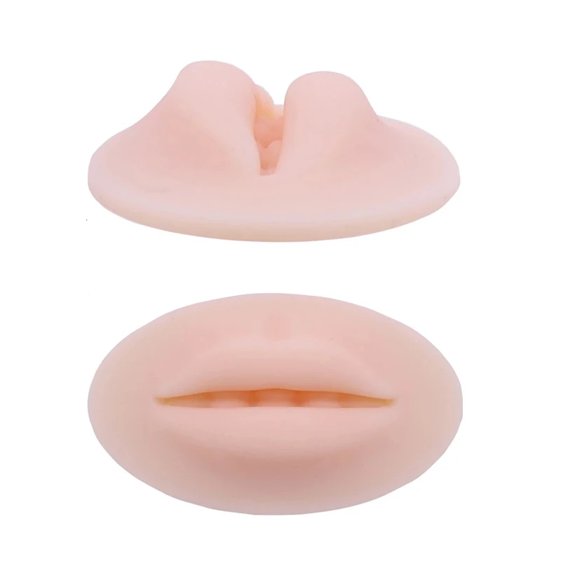 

1pcs 3D Lips Practice Silicone Skin Premium Soft for Permanent Makeup Artists Lip Blush Microblading PMU Training Accessories