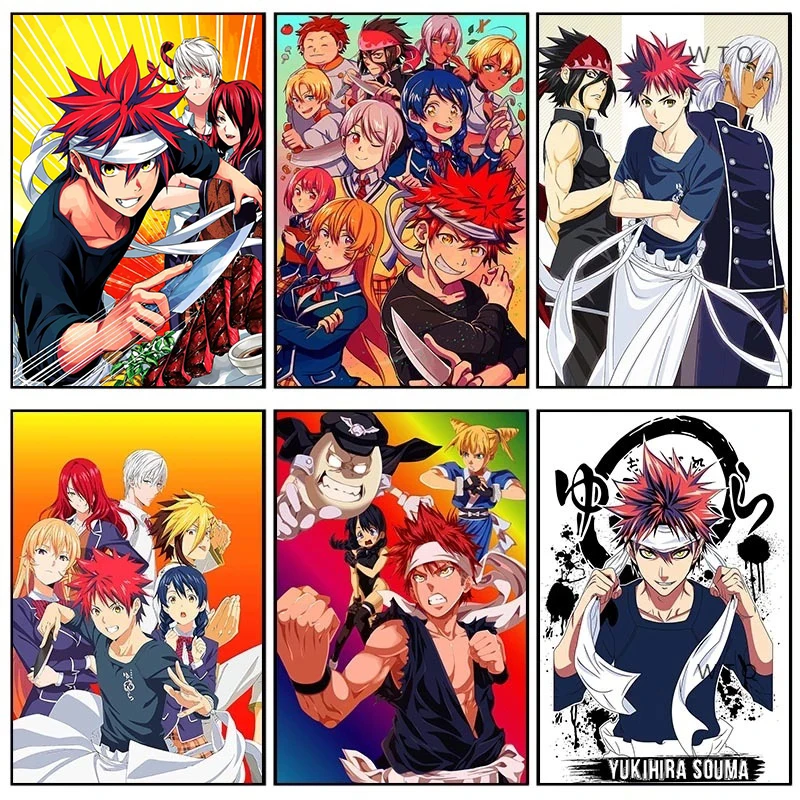 

Набор для алмазной живописи «сделай сам», набор для алмазной вышивки в японском стиле аниме сома, продовольственные войны, мозаика для домашнего декора, подарок