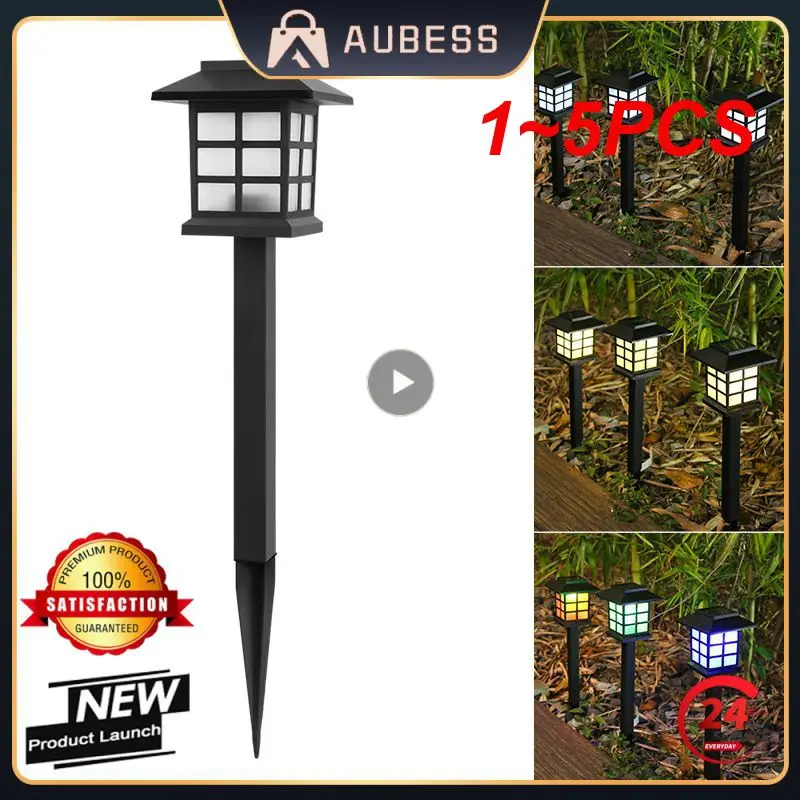 

1~5PCS Solar Light LED Outdoor Patio Walkway Waterproof Christmas Garden Decor Lawn Lights Pathway Energy Lighting Yard Led