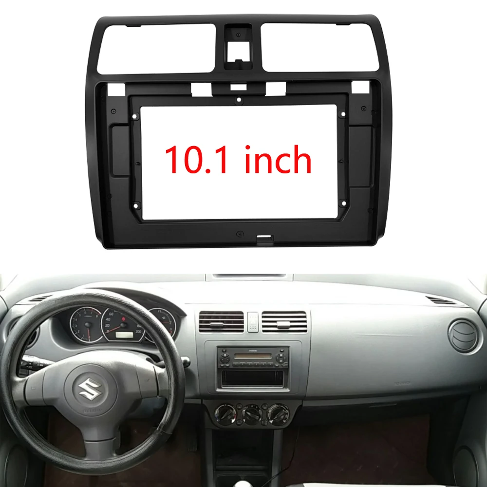 

BYNCG Double Din 10.1 inch Car Radio Frame Fascia for SUZUKI SWIFT SUZUKI Dzire Dash Mount DVD Frame Auto Stereo Adapter