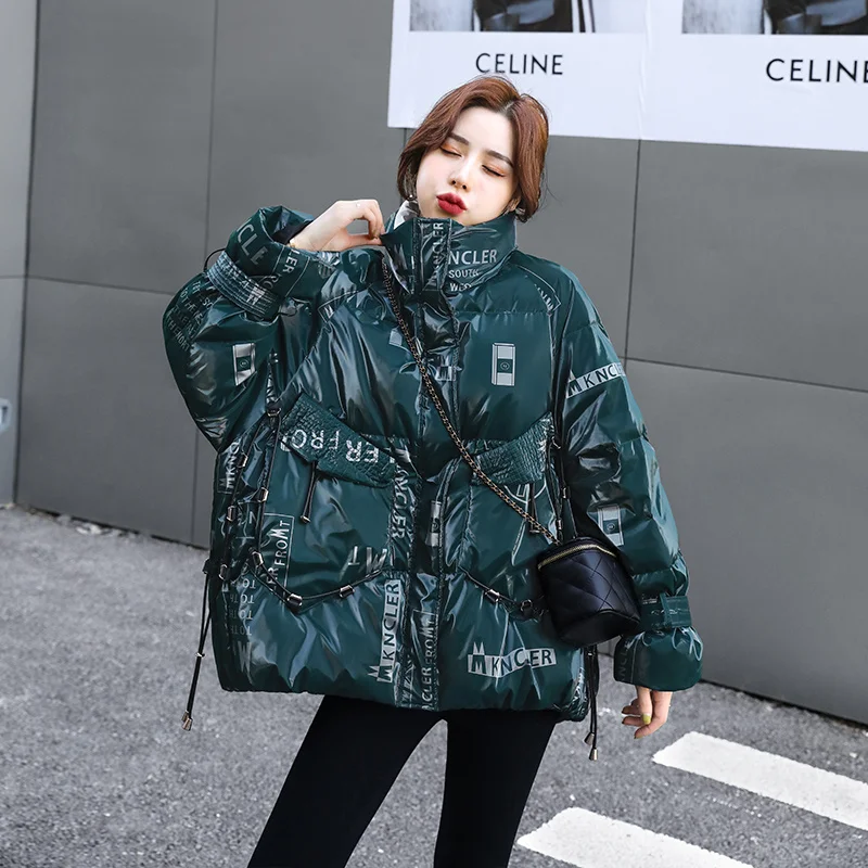 

90 White Duck down Jacket Women's Mid-Length Winter New Large Size Loose Slimming and Fashionable Disposable Coat