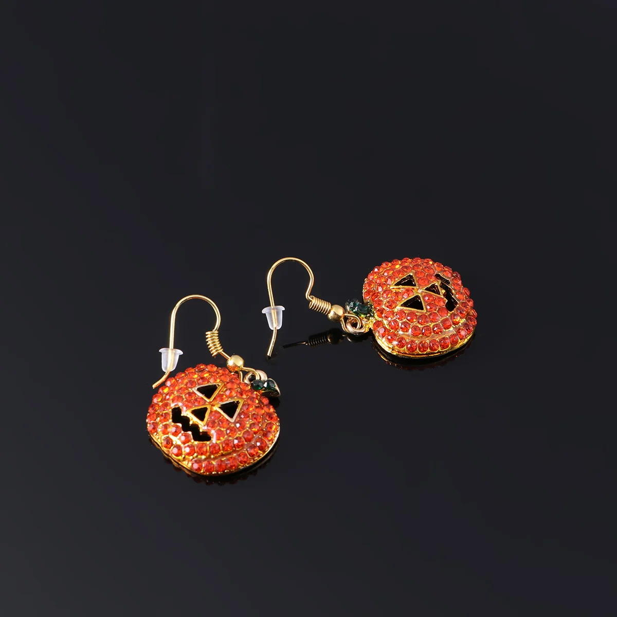 

Pumpkin Earrings Artificial Dangle Ear- Drops Artificial Jacko Lantern Ear-