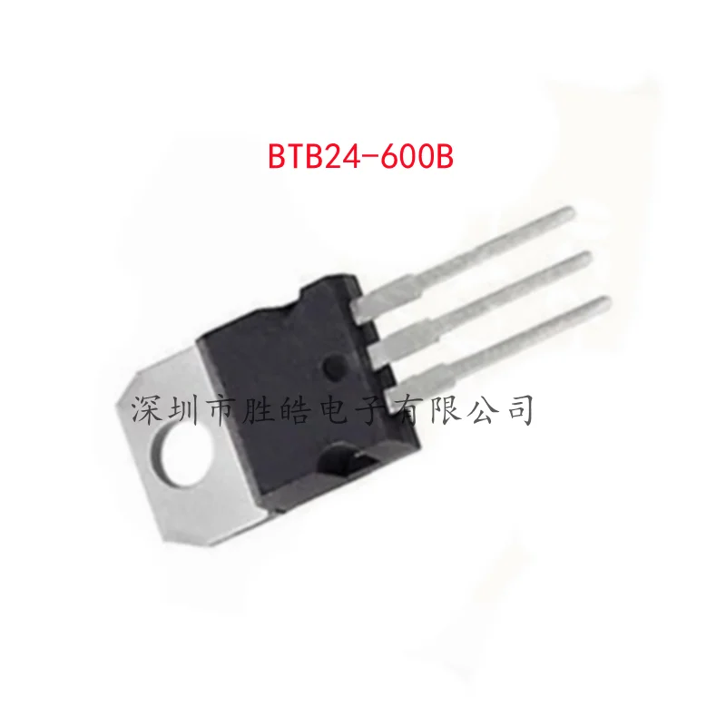 (10PCS)  NEW  BTB24-600B  24A  600V   Two-Way  Silicon Controlled  Straight Into The TO-220  Integrated Circuit