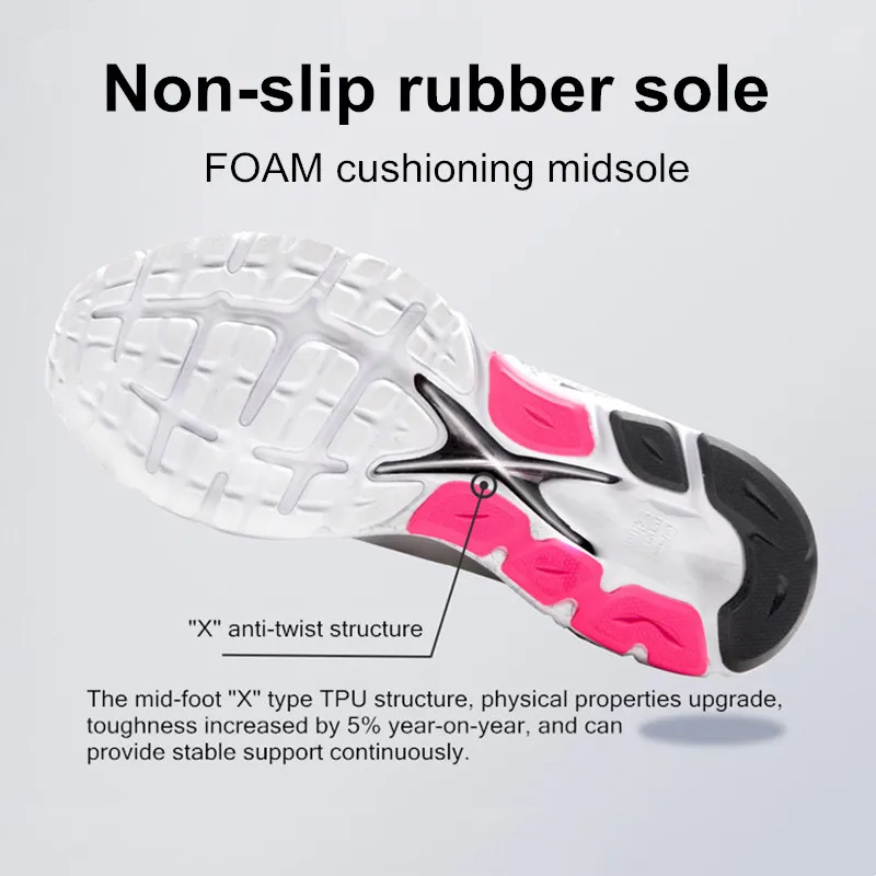 BMAI Marathon Running Shoes Outdoor Gym Trail Sneakers for Men Cushioning Sport Luxury Designer Mens Trainers Tennis Shoes Man