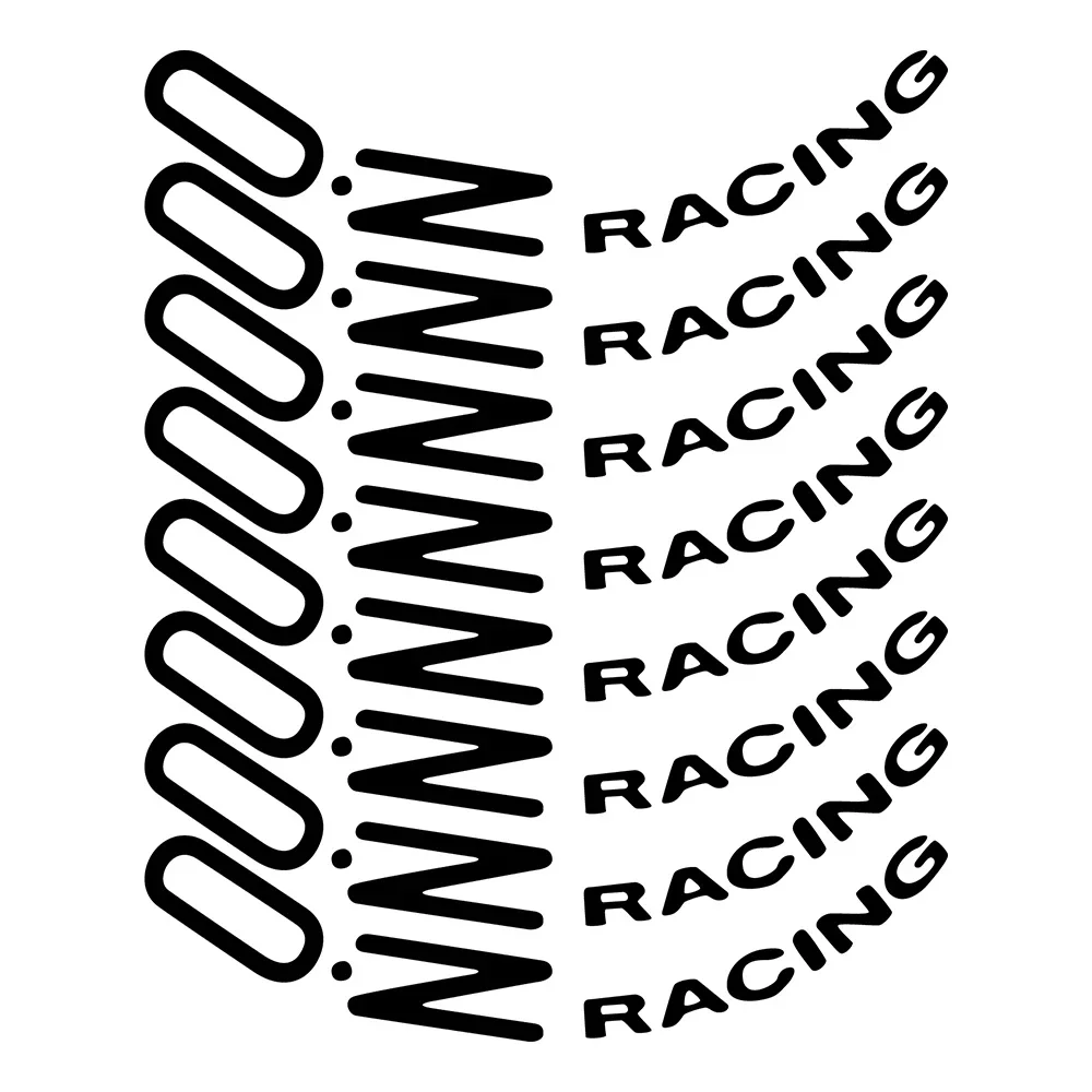 

Для OZ Racing светоотражающие наклейки на ступицу колеса автомобиля, универсальные автомобильные ободные полосы, колесные кольца, аксессуары, наклейки