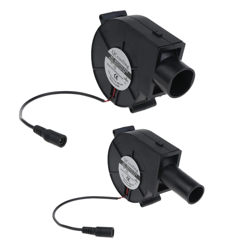 

BBQ Fan QC9733H128 QC Cooling 9733 Air Blower DC 12V 1.5A Brushless 5.5x2.1mm