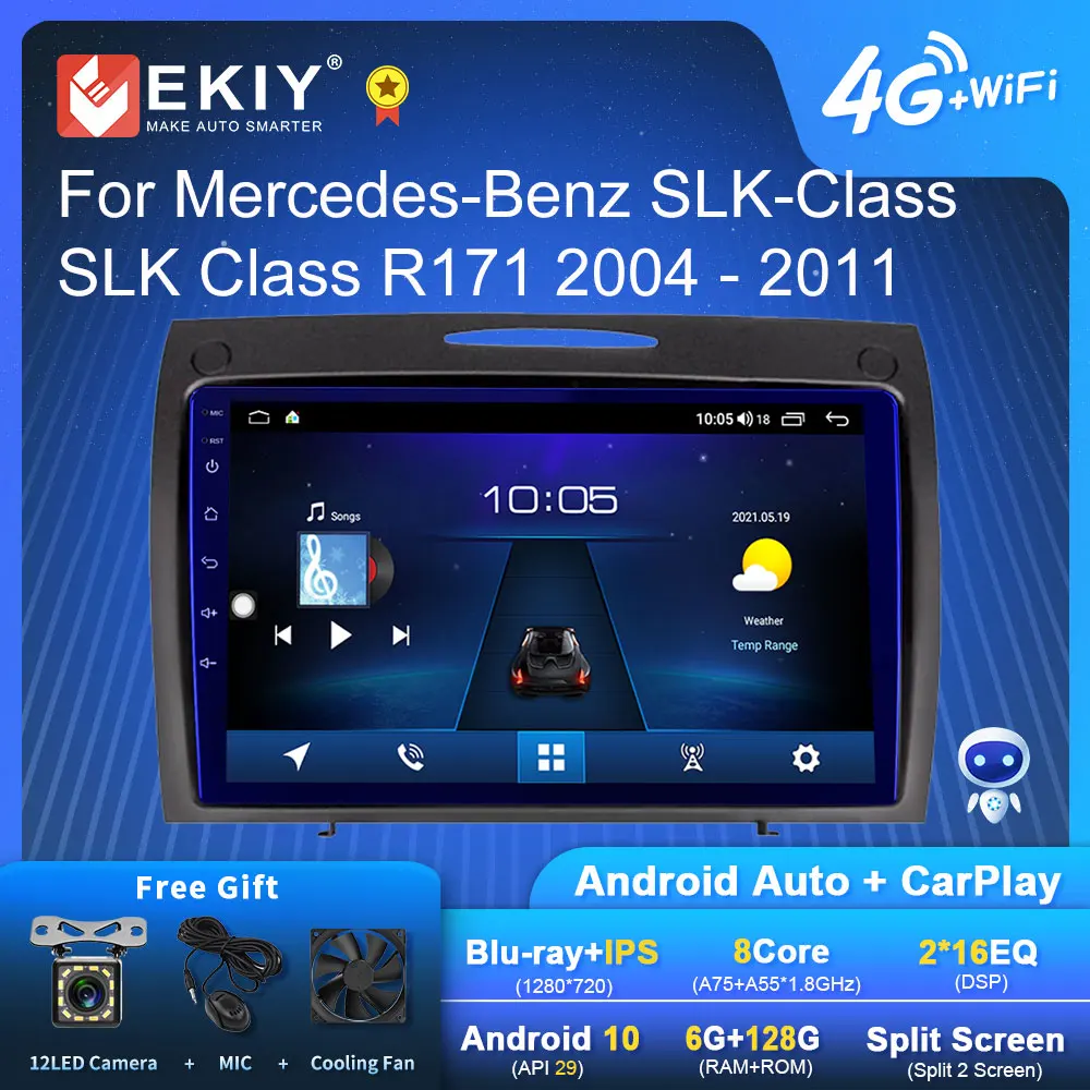

EKIY S7T DSP Android 10 Авторадио для Mercedes-Benz SLK-Class SLK Class R171 2004-2011 автомобильное радио Navi GPS стерео HU No 2din DVD