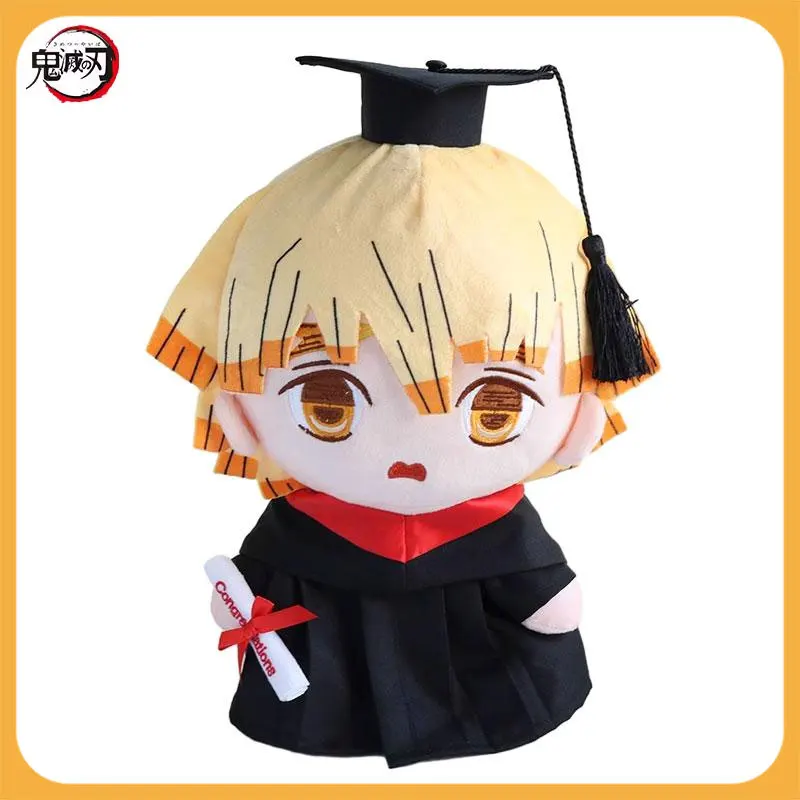 

Anime Demon Slayer Kochou Shinobu Tomioka Giyuu Agatsuma Zenitsu Graduation Master's Hat Plush Doll Pillow Kids Gifts