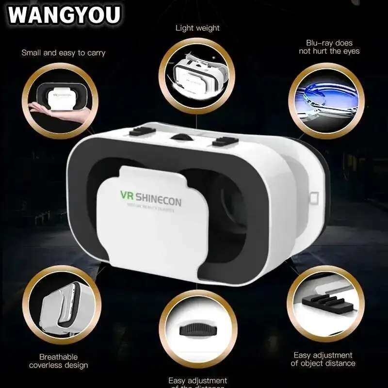 3D VR-очки Shinecon Гарнитура С Регулируемым Держателем Для Смартфона Android 4 76 Дюйма