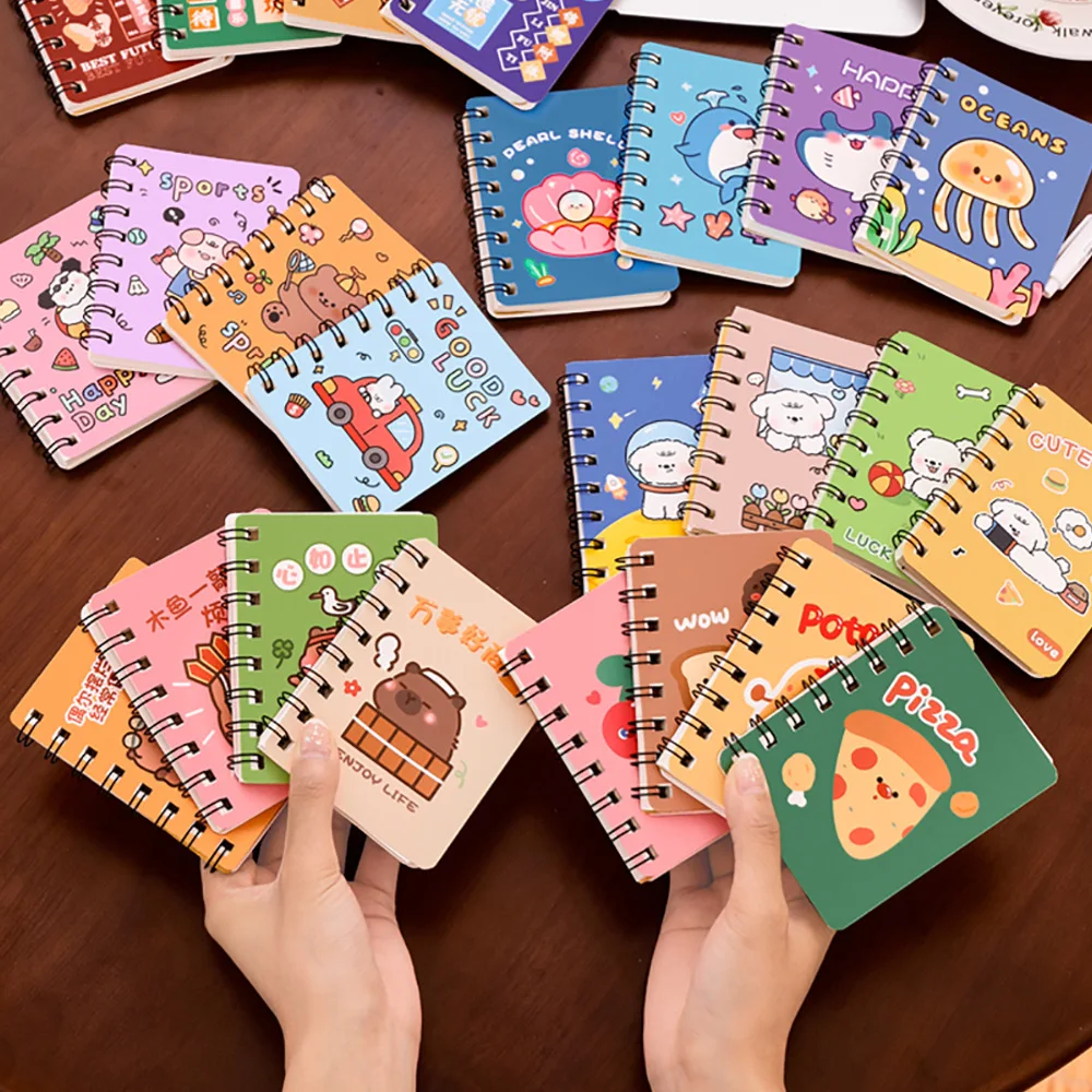 

Блокнот Формата А7 С Открывающейся Книгой И Героями Мультфильмов, Милый Планировщик С Животными, Студенческий Подарок