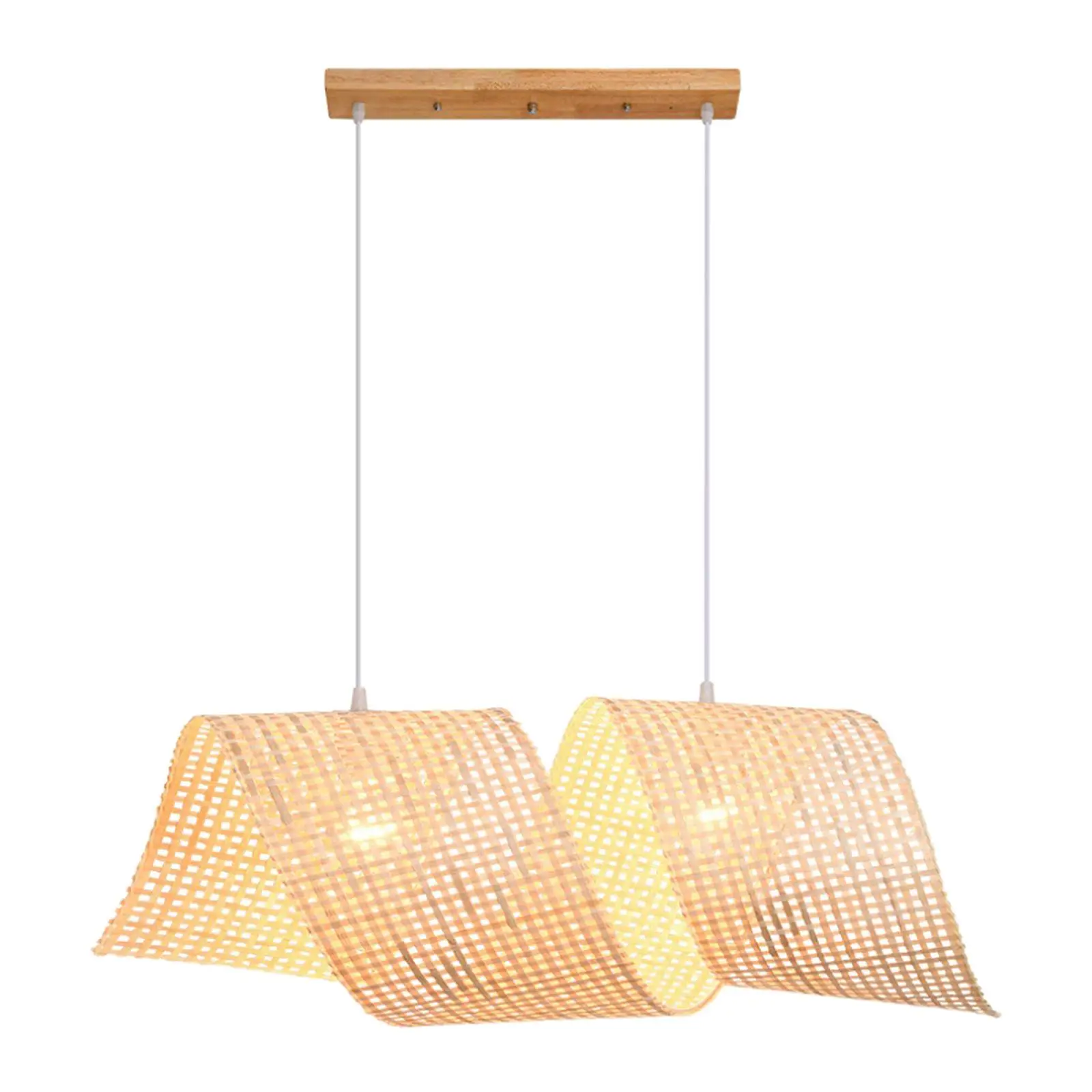 

Bamboo Pendant Light Fixture Ceiling Lighting Fixture Bamboo Wicker Lamp Shade for Dining Room Teahouse Farmhouse Cafe Bar